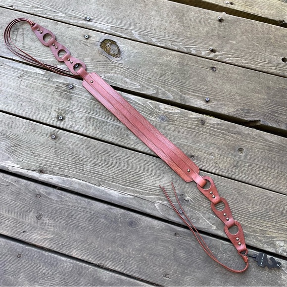 Banana Republic Brown Leather Tie Belt NWT Sz S - Picture 3 of 15